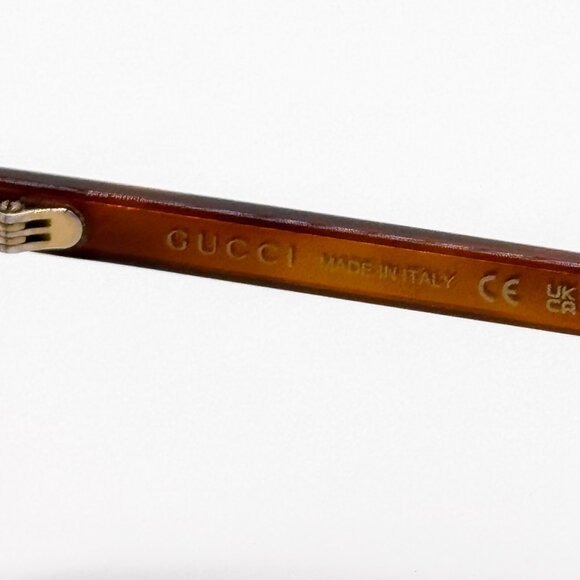NEW GUCCI GG1320O 002 HAVANA PILOT UNISEX EYEGLASSES GUCCI - Picture 11 of 12